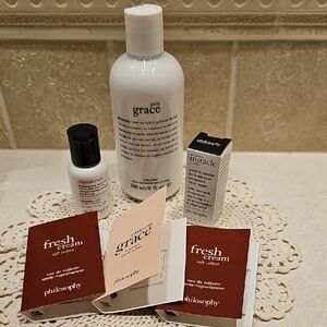 Philosophy Pure Grace Body Lotion 8fl oz and 5 Deluxe Samples